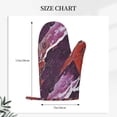 thumbnail image 2 of A Pair Of Heat Insulation And Anti-Perm Gloves 7×11in Thick Anti-Perm Palm With Silicone Piece Lanyard Design Is Easy To Hang Mediumvioletred Marble_1, 2 of 8