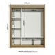 thumbnail image 4 of Ropero Closet Madesa Monaco 3 Puertas Corredizas con Espejo - Marrón Madesa 10933E, 4 of 9