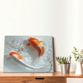 thumbnail image 4 of Logiee Koi Fish Water Print Canvas Wall Art,Canvas Picture Prints with Frame, Wall Art Decorative,Canvas Decorative,Suitable for Living Room Bedroom Office Room 30x40, 4 of 6