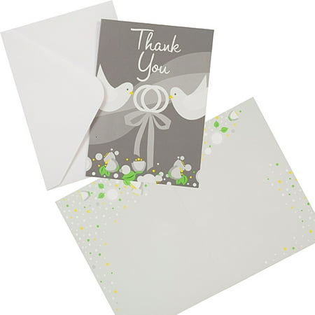 Silver Wedding Thank You Cards