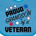 thumbnail image 4 of Inktastic Proud Grandson of a Veteran Veterans Day Boys Baby Bib, 4 of 4