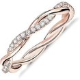 thumbnail image 1 of 14K Gold Plated Cubic Zirconia Twisted Rope Eternity Band for Women, 1 of 4