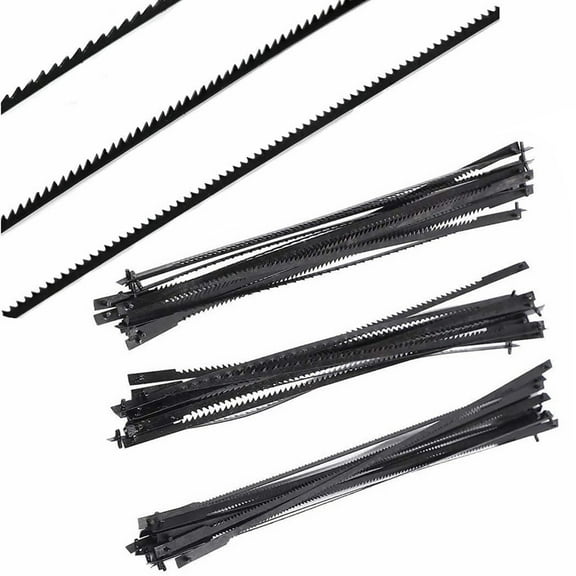 36Pcs 5 Inch Scroll Saw Blades Carbon Steel Pinned Scroll Saw Blades 10/15/18 Teeth Saw Blades Woodworking Tool Power Tool Accessories for Wood Plastic Foam Cutting