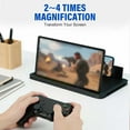 thumbnail image 2 of Mobile Phone Magnifier Screen, 3D HD Magnifying Projector Screen Enlarger for Movies, Videos and Gaming, Foldable Phone Stand with Screen Amplifier, Compatible with All Smartphones, 2 of 7
