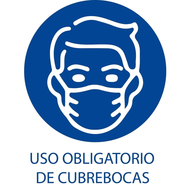 SEÑALAMIENTO DE 25x35 USO OBLIGATORIO CUBRE BOCA ANTROLITE CHSEÑAL-CUBREBOCA