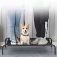 thumbnail image 4 of Elevated Dog Bed Raised Outdoor Dog Cot For Large Dogs Installation Requires No Tools Frame With Washable Breathable Mesh Slip Feet Indoor Pet Bed， Summer Ice Mat, 4 of 4