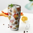 thumbnail image 3 of 30oz Its Fall Yall Leaves Pattern Tumblers Stainless Steel Tumbler with Lid and Straw,Vacuum Insulated Double Wall Travel Tumbler Cups Mug with Cleaning Brush for Coffee,Tea, 3 of 7
