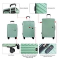 thumbnail image 5 of Travelhouse 6-Piece Hardshell Luggage Set - Lightweight Suitcase with Carry-on Backpack, Duffel Bag & Packing Cubes, Green, 5 of 11