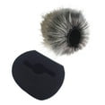 thumbnail image 1 of Bunblic Housse de Microphone Manchon de Microphone Réutilisable Diffusion Studio Micro Professionnel Pratique Pare-Brise pour H5 H6 Gris Blanc, 1 of 8