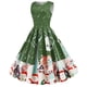 thumbnail image 4 of Vestidos de Navidad Para Mujer Vestido de Encaje Con Estampado Delgado Vestido Sin Mangas Con Cuello Redondo Odeerbi  ODB201007, 4 of 8