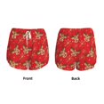 thumbnail image 3 of Balery Christmas With Cute Deer Pattern Women's Running Shorts with Liner 2 Pockets Elastic Workout Athletic Gym Yoga Shorts-Medium, 3 of 7