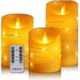thumbnail image 1 of Led Flameless Candle With Embedded Light Chain, 3-part Led Candle, 1 of 3