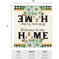 thumbnail image 3 of Spring Summer Bee Decor Mailbox Covers Standard Size 18 X 21 Inch Daisy Floral Magnetic Mailbox Cover Waterproof Post Wraps Welcome to Our Home Mailbox Post for Garden Yard Home Decor, 3 of 6