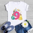 thumbnail image 3 of Camiseta de algodón para fiesta de cumpleaños de niños, disfraz de princesa, para niñas de 1, 2, 3, 4, 5, 6, 7, 8 y 9 años, regalo de cumpleaños de princesa Disney, 3 of 5
