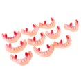 thumbnail image 1 of 10pcs falsos suaves Broma divertida Juguete de la mordaza de disfraces Accesorios de Halloween , chupadores de sangre Dientes chupadores de sangre, 1 of 9