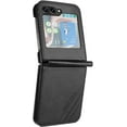 thumbnail image 3 of Case for Samsung Galaxy Z Flip 5 Leather Case, Galaxy Z Flip 5 Case Flip Folio Case Anti-Scratch Durable Heavy Duty Protective Shockproof Case for Samsung Galaxy Z Flip 5 Matte Black, 3 of 12