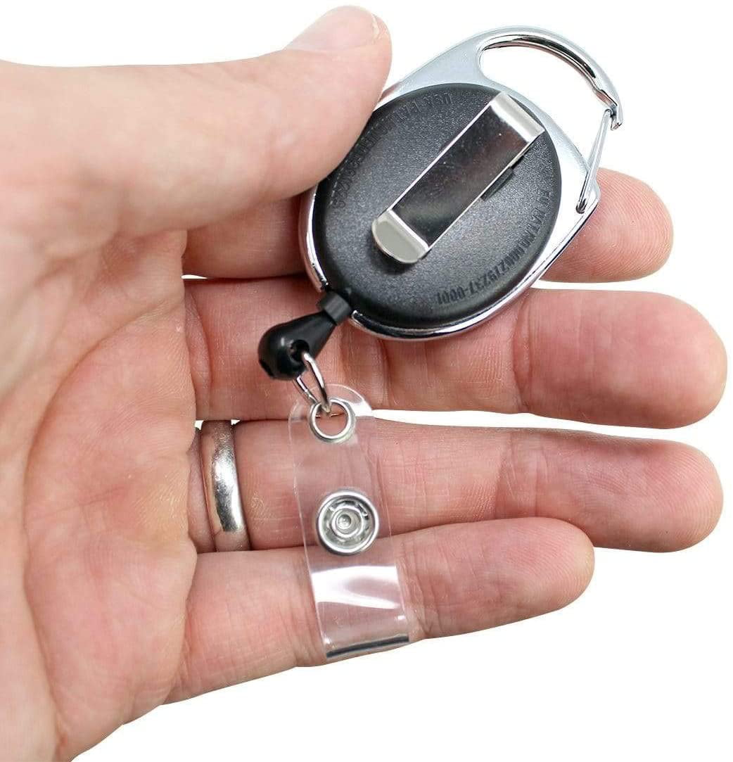 Badge Reel with Flashing Lights - Vinyl Strap and Slide Clip - Close Out  Item at Security Imaging.com