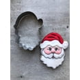thumbnail image 4 of Christmas Cookie Cutter Set 6 Piece Christmas Tree with Star, Santa Face, Gingerbread Man, Reindeer, Candy Cane with Bow and Stocking Biscuit Fondant Sandwich Cutters Stainless Steel - -, 4 of 9