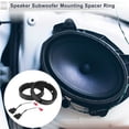 thumbnail image 2 of Anillo Espaciador de Altavoz Unique Bargains Adaptador de Altavoz Tweeter para Seat Arosa para 6.5" 2 Juegos, 2 of 7