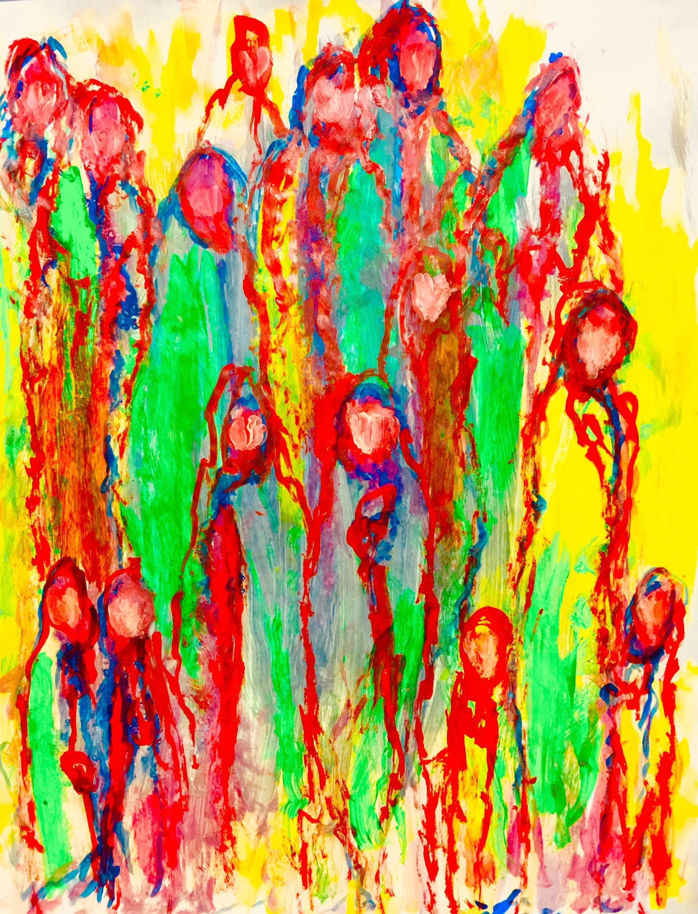 congregation-i-a-wall-art-contemporary-painting-walmart