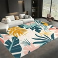 thumbnail image 4 of Area Rug For Living Room, Washable Tropical Plant Palm Leaf Printed Rug, Colorful Rectangle Rugs Non-Slip Carpet For Kitchen, Bedroom, Office, Dining Room Decorative Carpe, 4 of 7