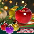 thumbnail image 3 of Crystal Apple Ornament Decoration for Birthday Holiday Car Festival Decor Valentine's Day Gift Collectible Sparkling Home Dcor 2 Inch Purple, 3 of 3
