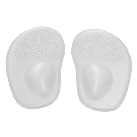 1 Pair Shoes Pad Silicone Ball Foot Cushion Insoles Flatfoot Pad High Heel Shoe Transparent Massager Protector Foot Elastic Foot Care -slip