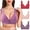 11-Pink, variant on YWDJ Push up Bras for Women Plus Size Padded 3 Pack Front Close Lounge Bras Wireless Comfortable Bras Wide Strap Full Coverage Wrap Bras Padded Plus Size Comfortable Bras Solid Bras Beige 2XL