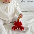 thumbnail image 4 of DICHA Wood Baby Rattle-Crochet Baby Rattle- Infant Rattle Sensory Development Wooden Toys Set-includes Beech Wooden Teething Ring-Crab, 4 of 7