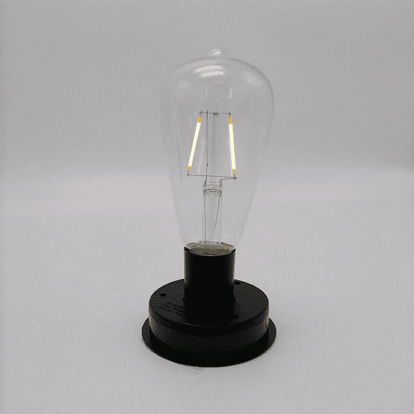 2Pc Solar LED Tungsten Filament Bulb Lamp 2800K Automatic Light Sensors Fence Night Lights for Garden Lamp(8.5cm)