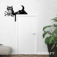 thumbnail image 2 of C-CRAFT Owl On Branch Metal Decorative Door Corner 8 inch For Home & Office Decor, 2 of 4