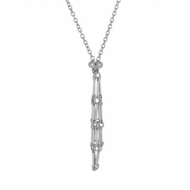 Nvzi Colgante de collar, colgante de joyería hecho a mano, bolsa de malla de piedra original de cristal, colgante de bolsa de malla ajustable con junta de bambú de metal, collar de plata, mediano
