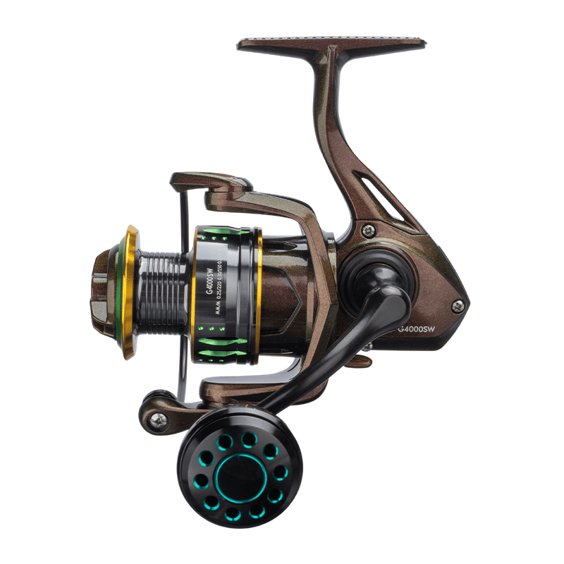 DEUKIO Colorful Spinning Fishing Reel 5.0:1 Gear Ratio 33lb Drag Metal Knob Grip for Saltwater Freshwater Fishing Reels