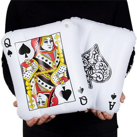Brybelly GCAS-003 13 in. Inflatable Playing Cards - Pack of 2