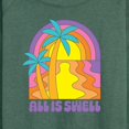 thumbnail image 3 of Instant Message - All Is Swell Sunset - Women's Lightweight French Terry Long Sleeve Shirt, 3 of 6