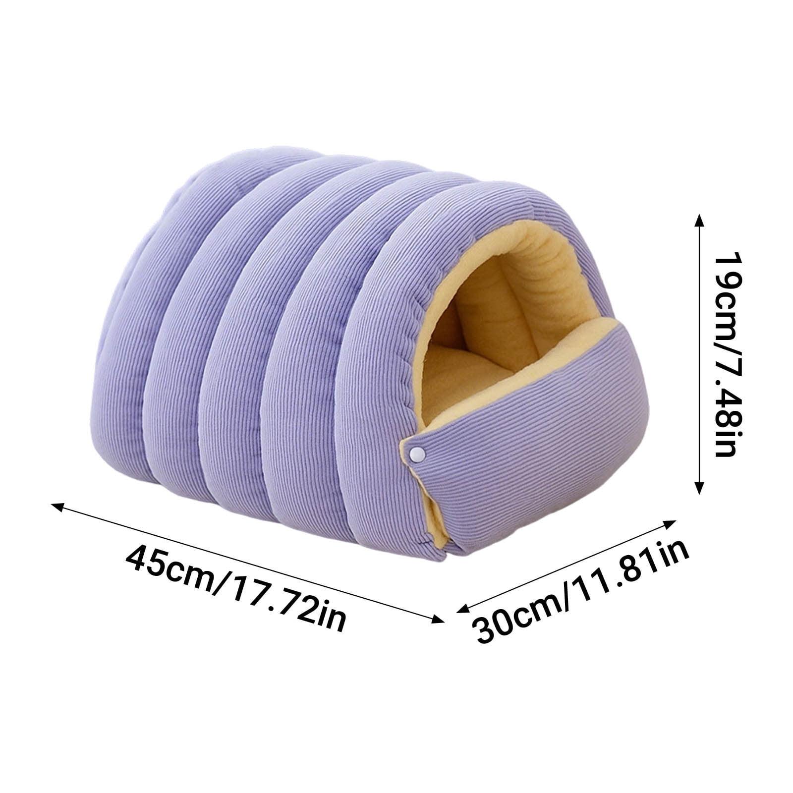 Nebwoak Detachable Washable Winter Soft-Padded Cat Bed & Dog Bed, Enclosed Insulated Thickened Pet Sleeping Bag