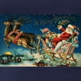 thumbnail image 3 of CafePress - Vintage Santa Sleigh Long Sleeve T Shirt - Womens Hooded Shirt, 3 of 3