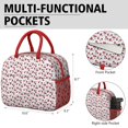 thumbnail image 6 of Lunch Bag Lunch Box for Women Reusable Insulated Lunch Bags,Water-Resistant Love Cherries Red Sweet Fruit Cooler Lunch Tote Bag, Large Capacity for Work Travel Picnic, 6 of 6