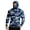 C_ Camouflage, variant on Men's Gradient Woodland Camo Zip-Visor Pullover, Loose Tough Quick-Dry Hooded Top, Elastic Thumb Cuffs for Creek Fishing Multicolor S