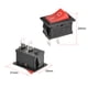 thumbnail image 2 of Interruptor de palanca mini para barco, interruptor de palanca negro para barco marino 2 pines ON/OFF AC 250V/6A 125V/10A, 1 pieza, 2 of 4