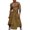 Khaki, variant on Mens Metal Buckle Pleated Design Overall Skirts Casual Irregular Hem Solid Straps Half Skirt