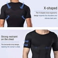 thumbnail image 3 of Mens Slimming Body Shaper Seamless Compression Shirt Tummy Control Slimmer Shapewear Gynecomastia Undershirt L White, 3 of 5
