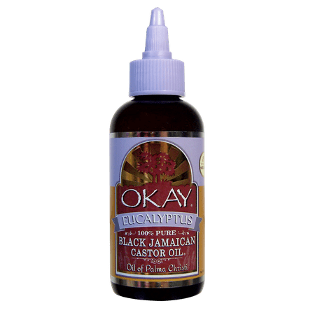 Okay Black Jamaican Castor Oil With Eucalytus, 4 Oz