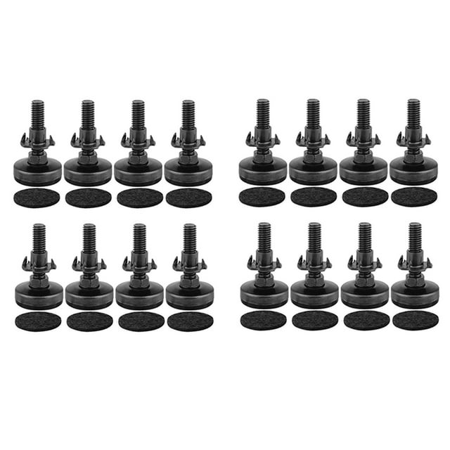 Niveladores de Muebles de 16 Piezas, Patas de Nivelación de Muebles de Alta Resistencia, Niveladores de Patas Ajustables para Gabinetes, Mesas, Sillas, Elevador