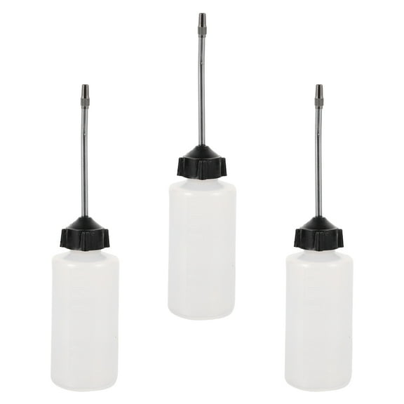 BESTYASH 3-Pack Multi-Color Sewing Machine Oil Bottles for Refilling and Storing Liquids