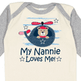 thumbnail image 4 of Inktastic My Nannie Loves Me Grandson Boys Long Sleeve Baby Bodysuit, 4 of 5