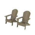 thumbnail image 2 of WestinTrends Tuscany HIPS Outdoor Folding Adirondack Seashell Chair (Set of 2), Taupe, 2 of 5
