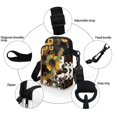 thumbnail image 5 of XYZCANDO Sunflower Leopard Women Cell Phone Wallet Travel Pouch Crossbody for Kids Girls Lightweight Cellphone Purse Shoulder Bags Small Crossbody Handbags Mini Money Bag Pouch Brown, 5 of 7