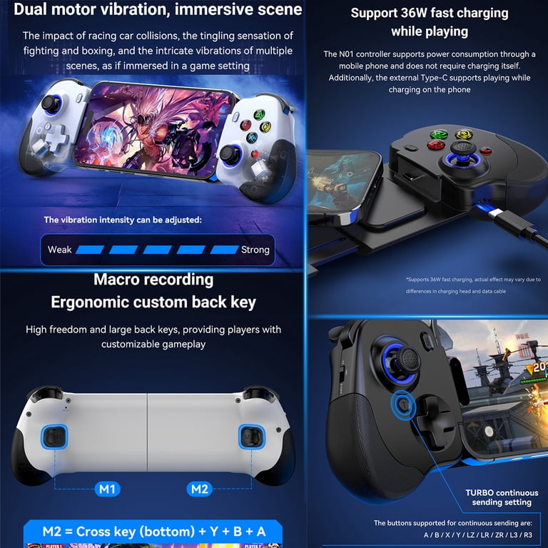 Xbuyna Mobile Gaming Controller for Android & iPhone 15 Series USB