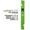 thumbnail image 2 of LawnRAZOR Blade for Exmark 103-6404 72 inch Deck Notched High Lift 3 Pack 810-CBL2460D, 2 of 6